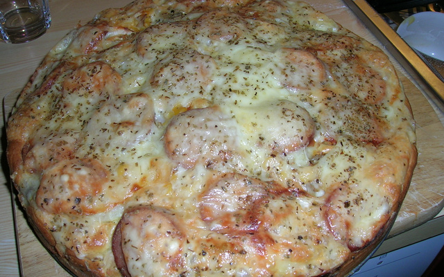 Torta -Pizza rápida de sardinha