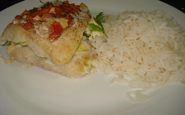 Filé de linguado ao forno