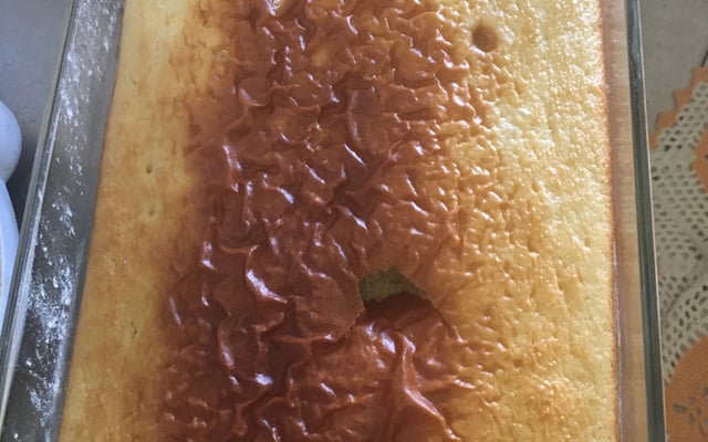 Bolo simples de liquidificador