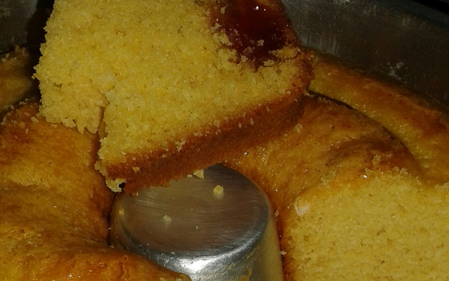 Bolo de fubá de liquidificador super fofo