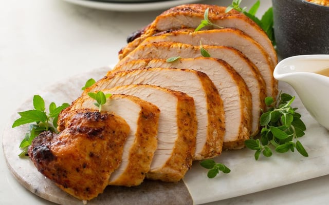 Peito de peru na airfryer