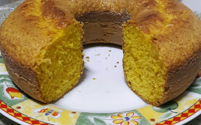 Bolo de laranja super fofo e molhadinho