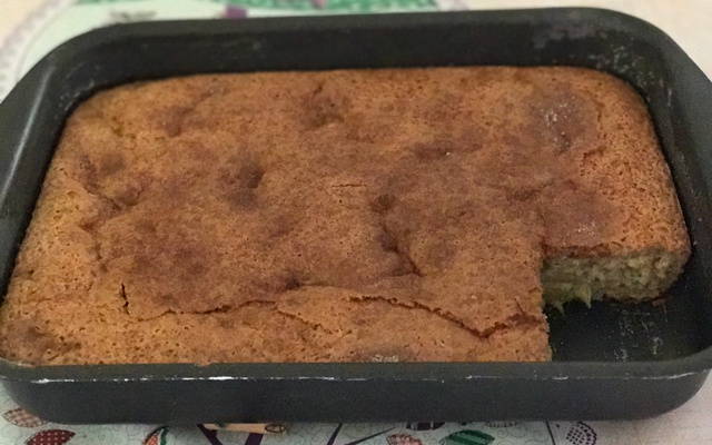 Bolo de banana de liquidificador
