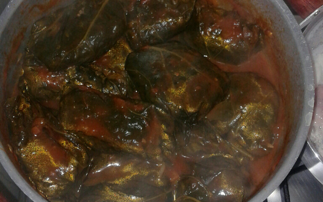 Charuto com folha de couve