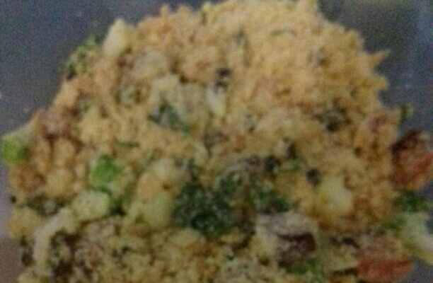 Farofa de maracujá com bacon