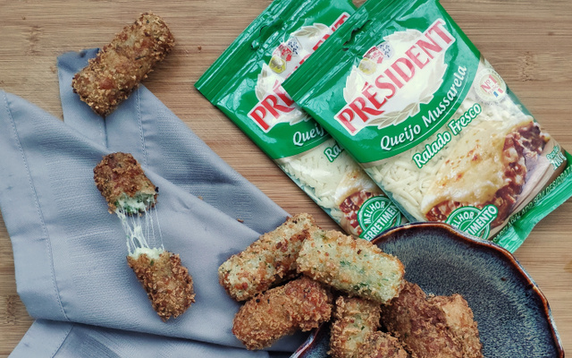 Croquete de queijo com tapioca
