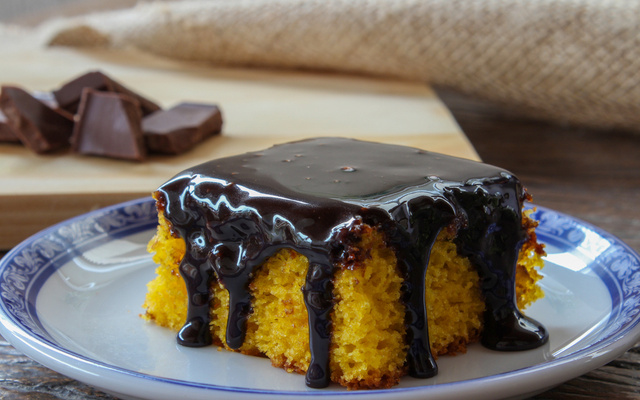 Bolo de cenoura na air fryer