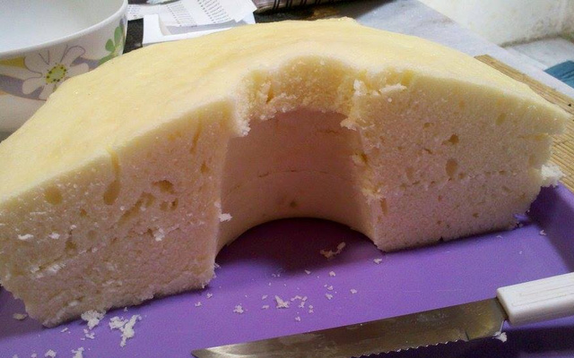 Bolo branco de micro-ondas