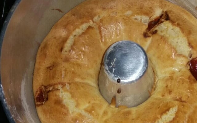 Pão de queijo em fôrma de pudim