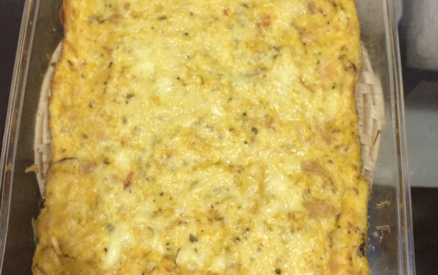 Frango com creme de milho