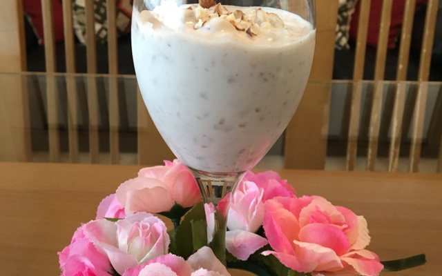 Canjica com amêndoas