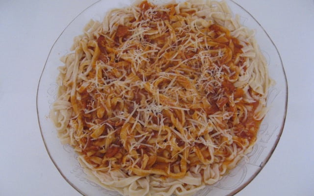 Massa caseira de macarrão