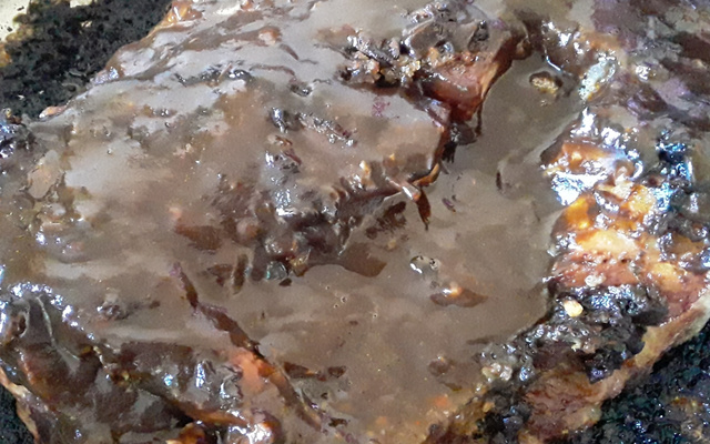 Costela de porco com molho Barbecue