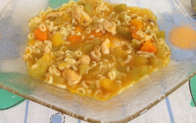 Sopa de legumes com carne