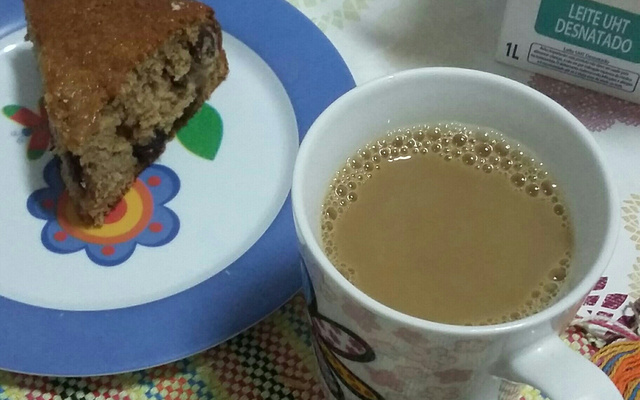 Bolo de banana integral