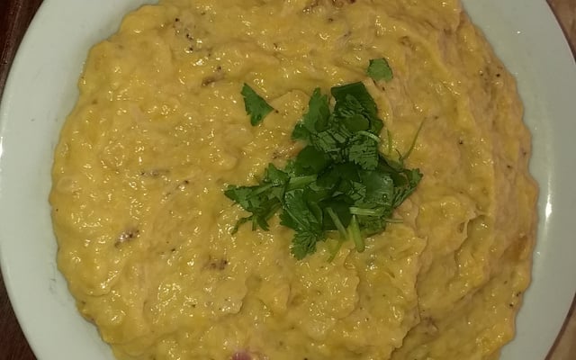 Purê de banana da terra