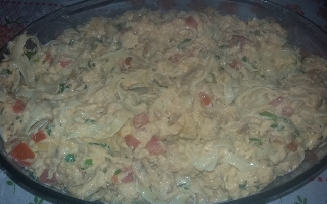 Macarronada de pirarucu