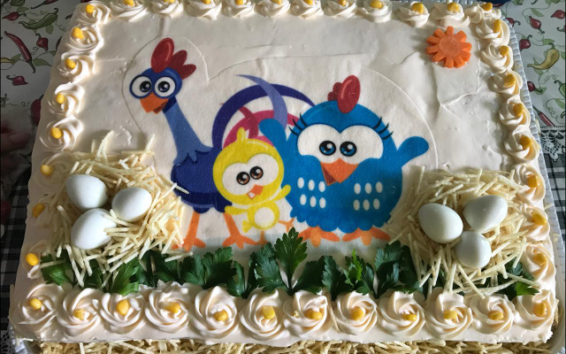 Bolo salgado de frango