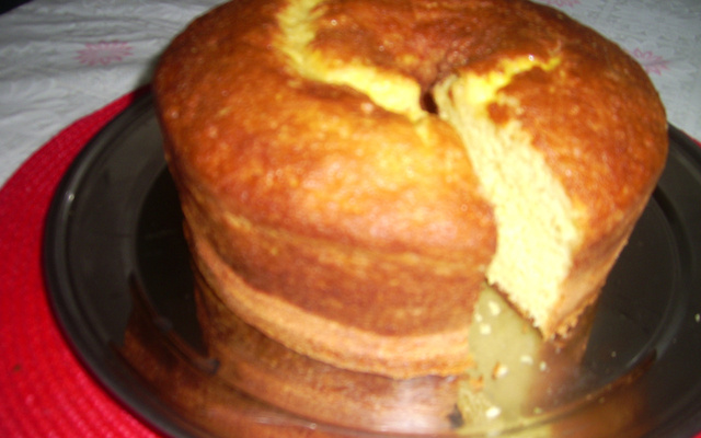 Massa de pão de ló com laranja