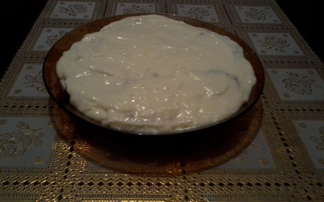 Pavê de bolo e chocolate branco