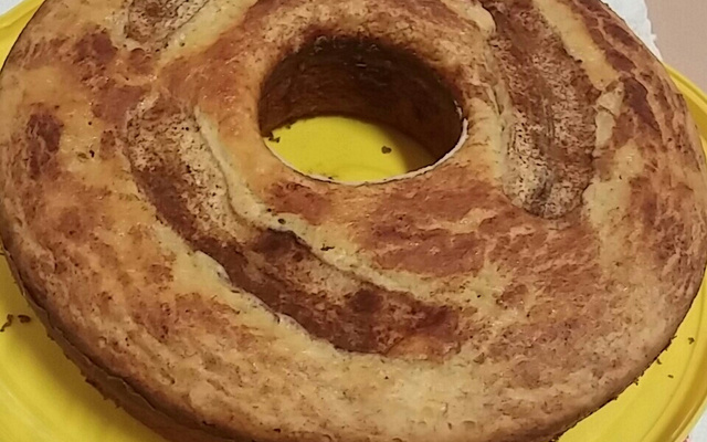 Bolo de Fubá com Banana Light