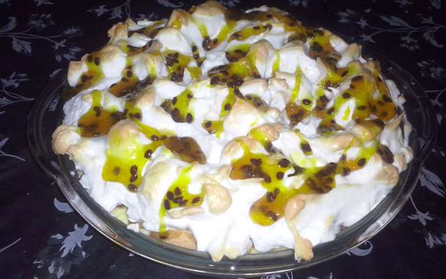 Pavê mousse de maracujá