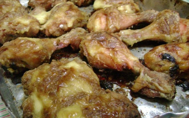 Frango com creme de cebola