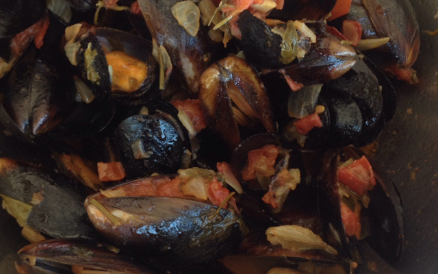 Caçarola de mexilhões