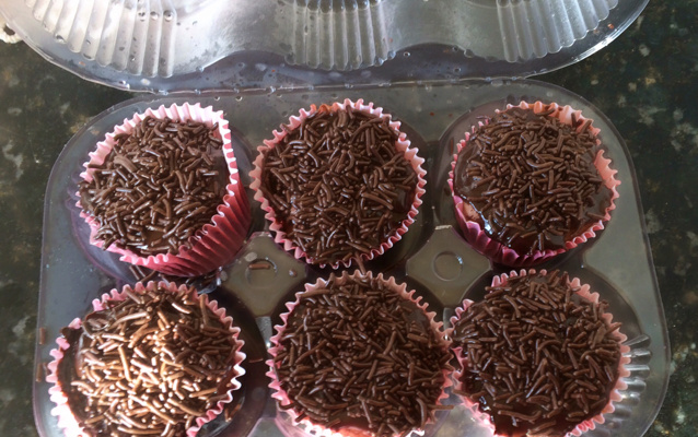 Cupcake de chocolate