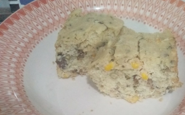 Bolo salgado de legumes