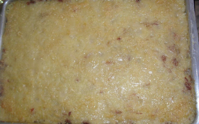 Escondidinho de batata com carne seca