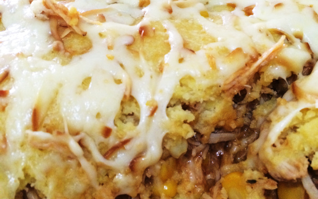 Torta de milho com frango