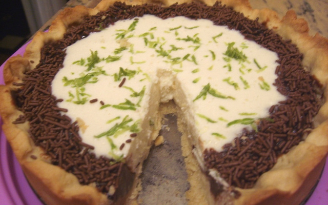 Torta de limão com chocolate da Dani
