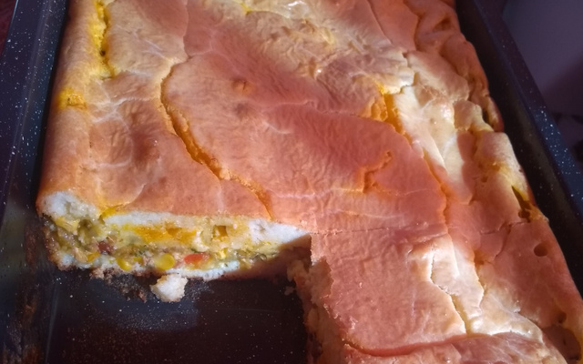 Torta de abobrinha com sardinha