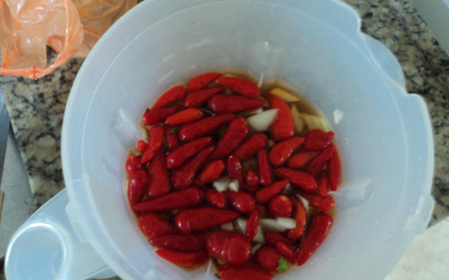 Molho de pimenta caseiro