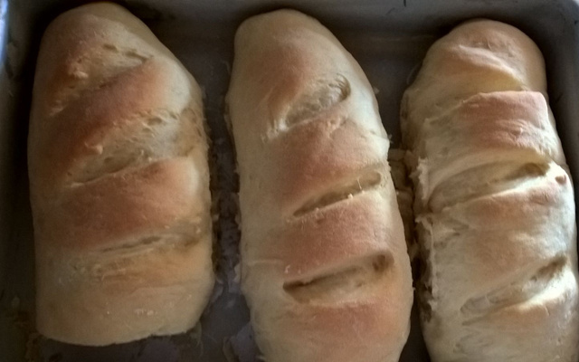 Pão caseiro crocante