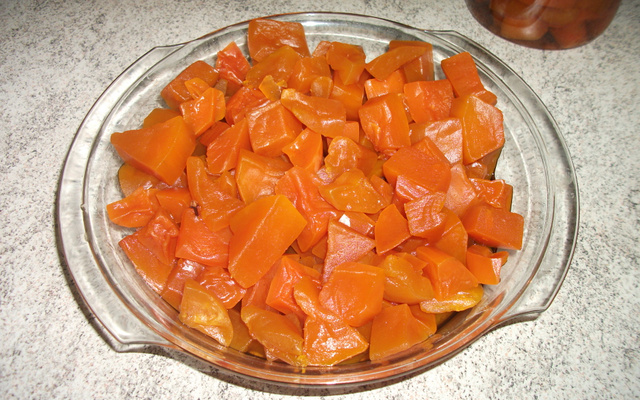 Doce de abóbora em calda