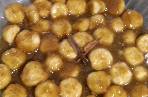 Banana caramelizada (receita simples)