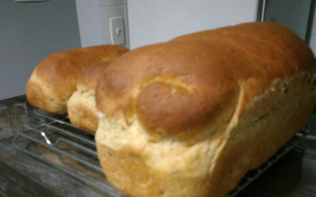 Pão caseiro integral fácil e prático de liquidificador