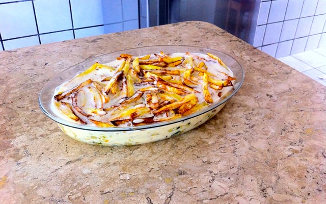 Pirarucu seco ao forno