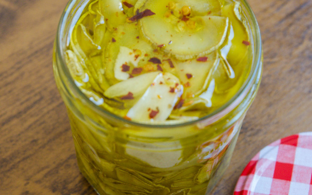 Abobrinha em conserva