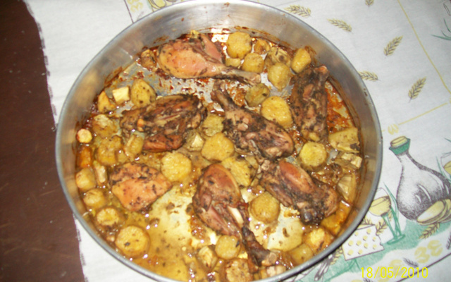 Frango com batata doce