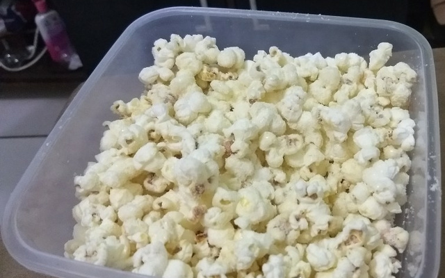 Pipoca com leite ninho