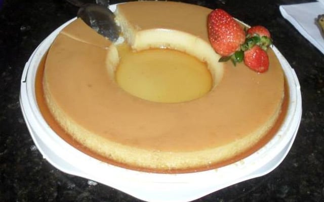 Pudim de coco caseiro