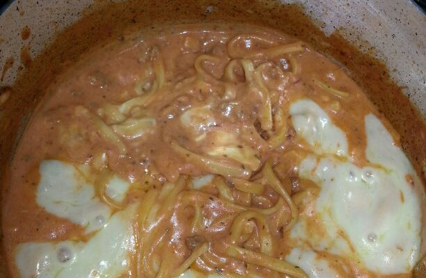 Macarrão com carne moída