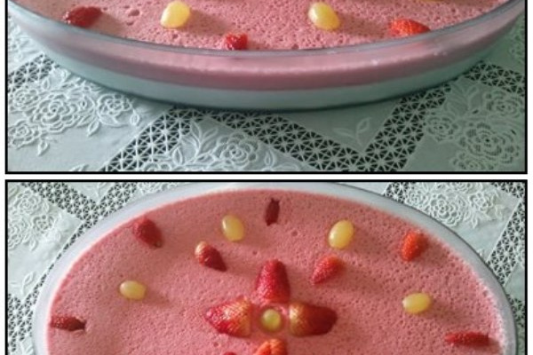 Maria-mole com creme de morango