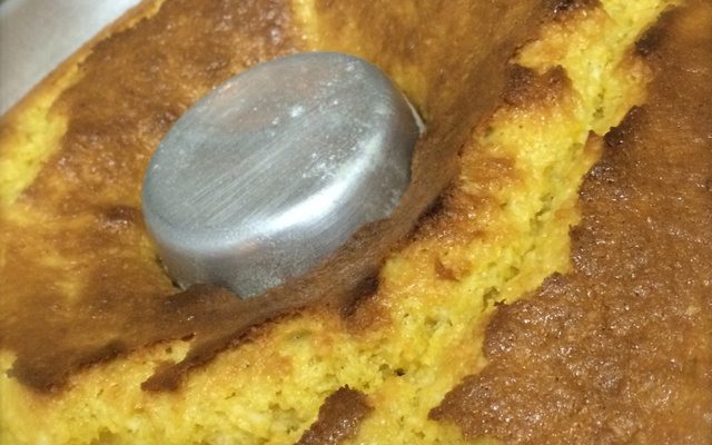 Bolo rápido de milho sem ovos