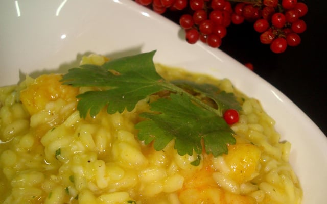 Risoto de camarão do Rappanui Gastronomia