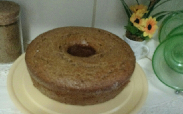 Bolo de banana com aveia