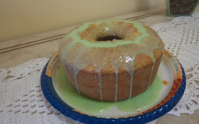 Bolo de gelatina de limão